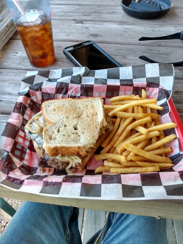 Patty Melt and Fries